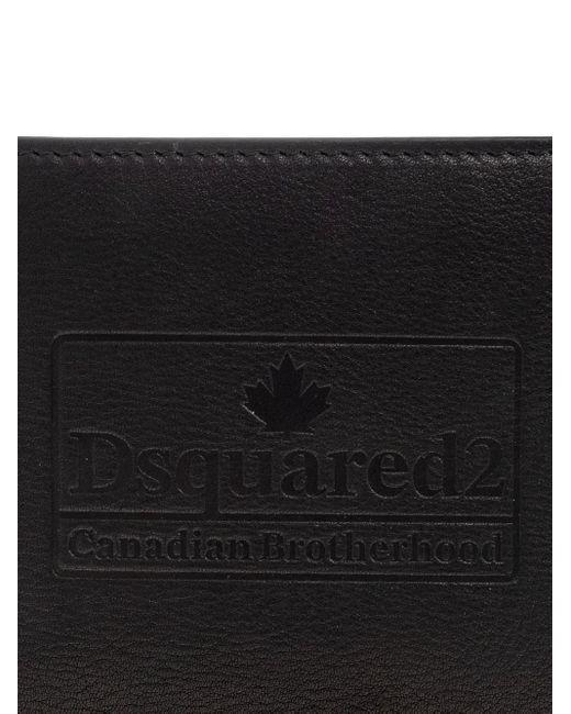 DSquared² Leren Portemonnee in het Black voor heren
