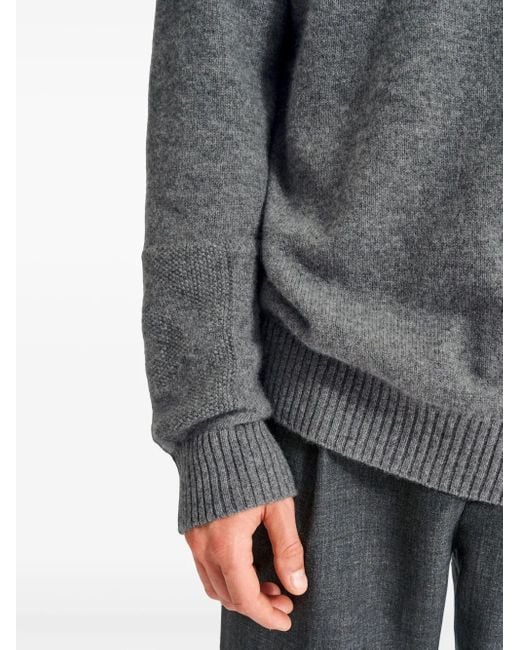Pringle of Scotland Gray Round-Neck Cashmere Jumper for men