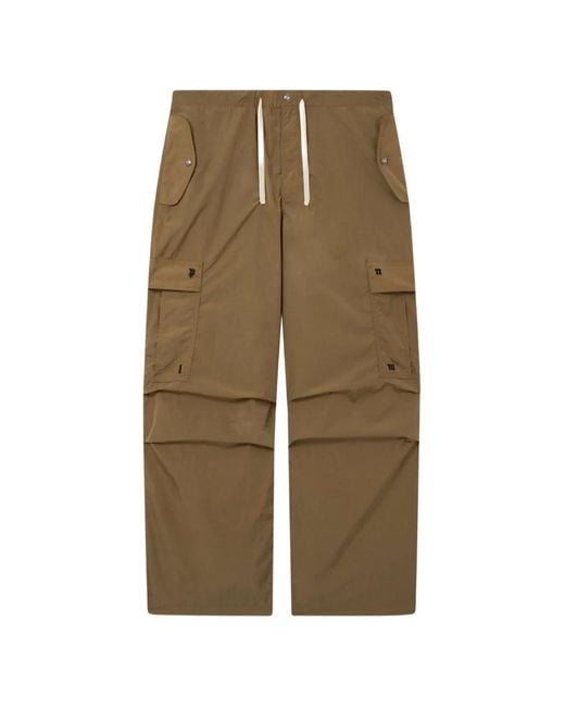 Palm Angels Green Palm Type Cargo Trousers for men