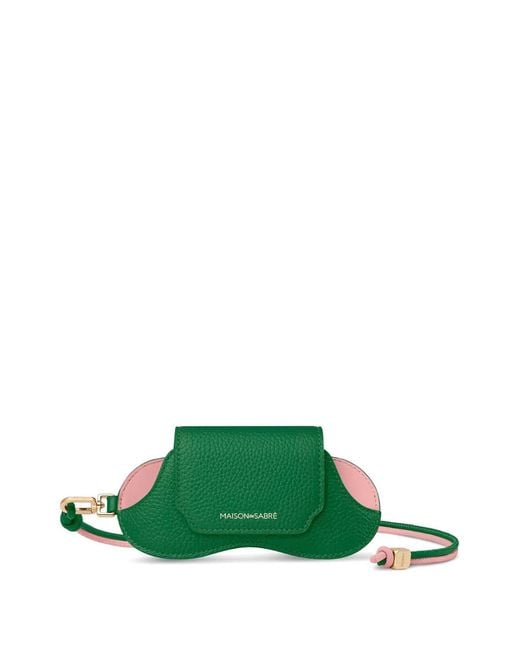 Maison De Sabre Green Sunglasses Sling Case
