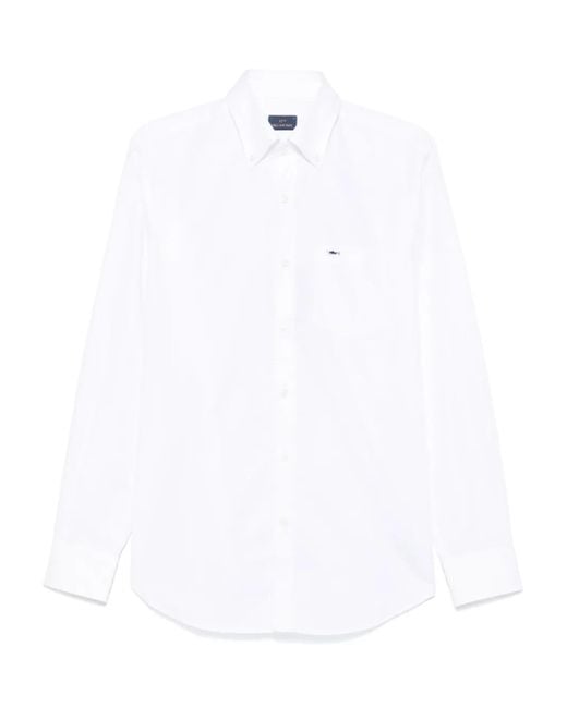 Paul & Shark White Long-Sleeve Cotton Shirt for men