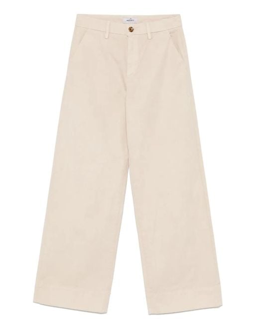 Mason's White Gabardine Trousers