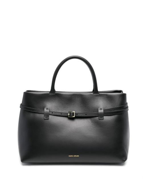 MANU Atelier Black Le Cambon Tote Bag 35Cm