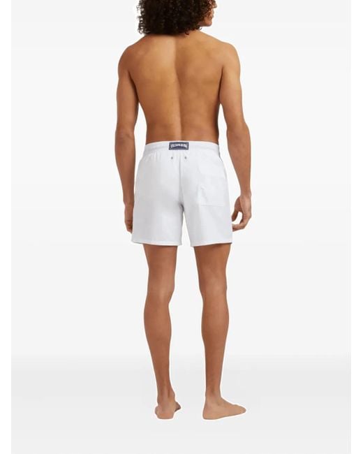 Vilebrequin Blue Whale-Embroidered Swim Shorts for men