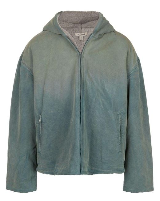 Yeezy Green Shearling-lined Canvas Jacket for men