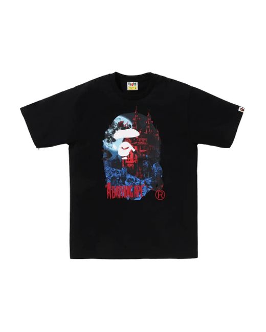 A Bathing Ape Black Graphic T-Shirt for men