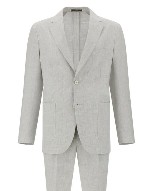 メンズ Boggi チェック スーツ Gray