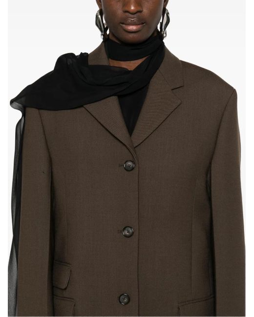Totême  Blazer Met Enkele Rij Knopen in het Brown
