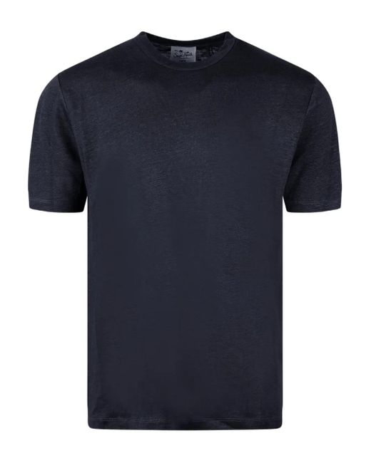 メンズ Mc2 Saint Barth Linen T-shirt Blue