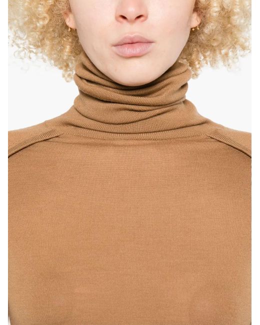 Victoria Beckham Brown Merino Sweater