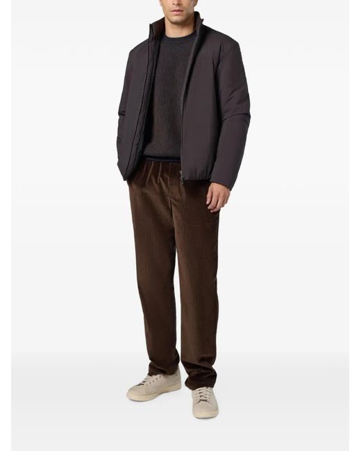 Sease Black High-Neck Zip-Up Jacket for men