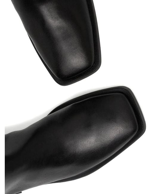 Vagabond Black 47Mm Square-Toe Boots