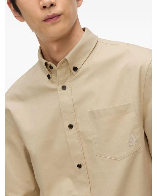 Karl Lagerfeld Natural Kameo Button Shirt for men