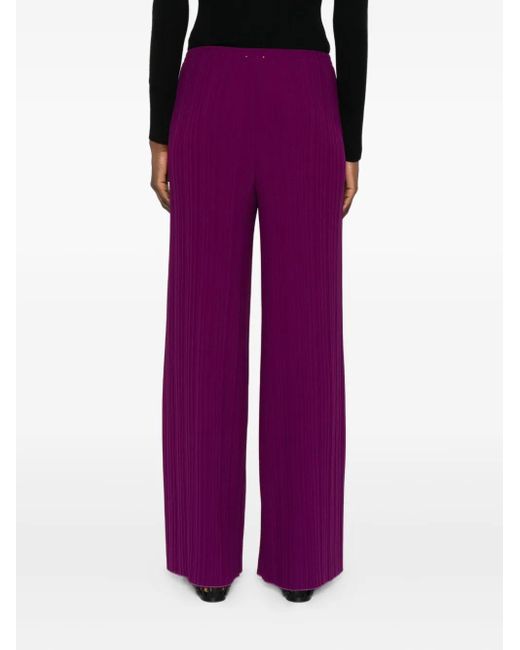 Forte Forte Purple Gerippte Hose Mit Weitem Bein