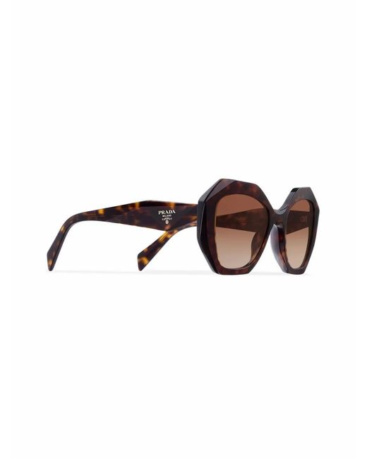 Prada Brown Oversize-frame Sunglasses