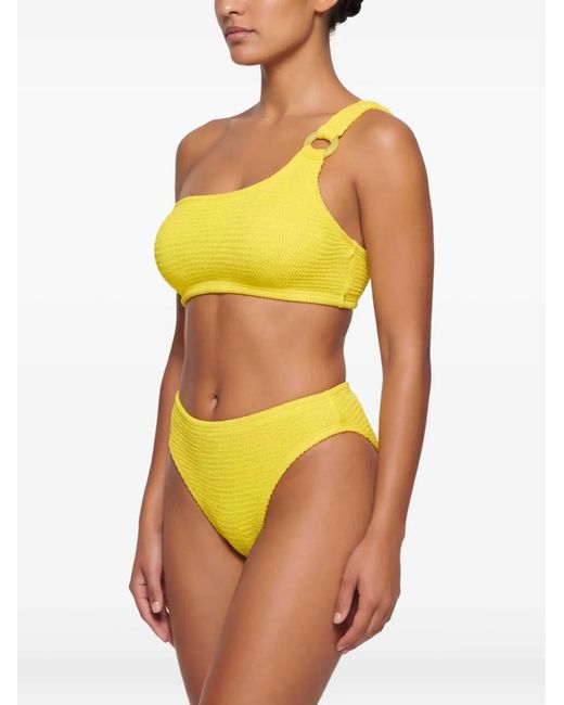 Paramidonna Yellow Stassie One-Shoulder Bikini