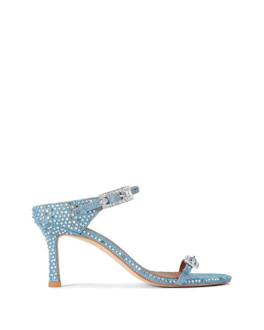 Kurt Geiger White Buckle Embellished Loafers