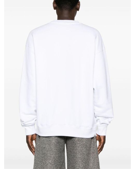Off-White c/o Virgil Abloh Sweater Met Geborduurd Logo in het White voor heren