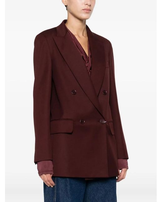 Max Mara Purple Double-Breasted Blazer