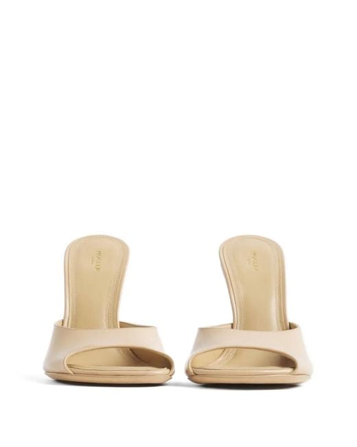Mugler Natural Peep-Toe Sandals