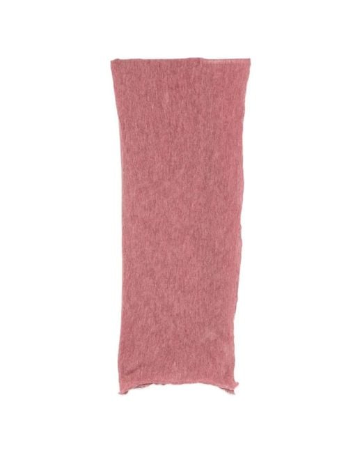 Botto Giuseppe Pink Mélange-Effect Scarf110