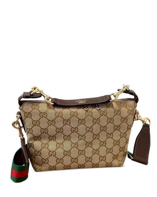 Gucci Brown Gg Supreme Web Shoulder Bag for men