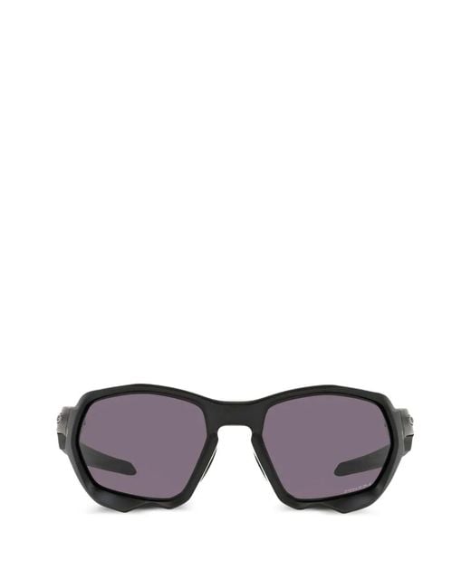 Oakley Black Plazma Geometric-Frame Sunglasses for men