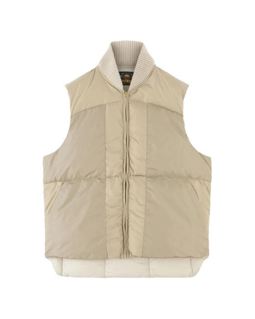 Fortela Natural Quilted-Pattern Gilet for men