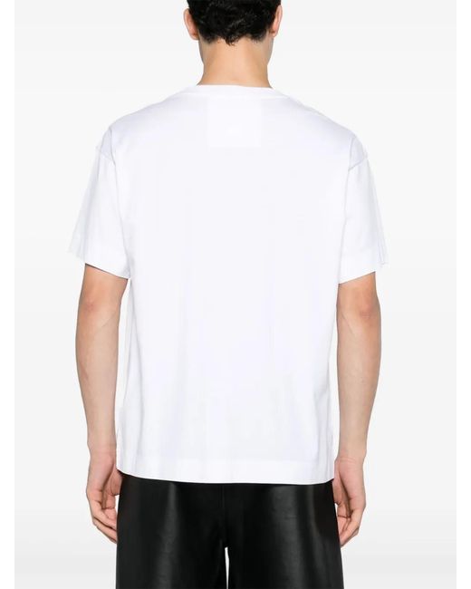 Givenchy White 4G Stars Cotton T-Shirt for men