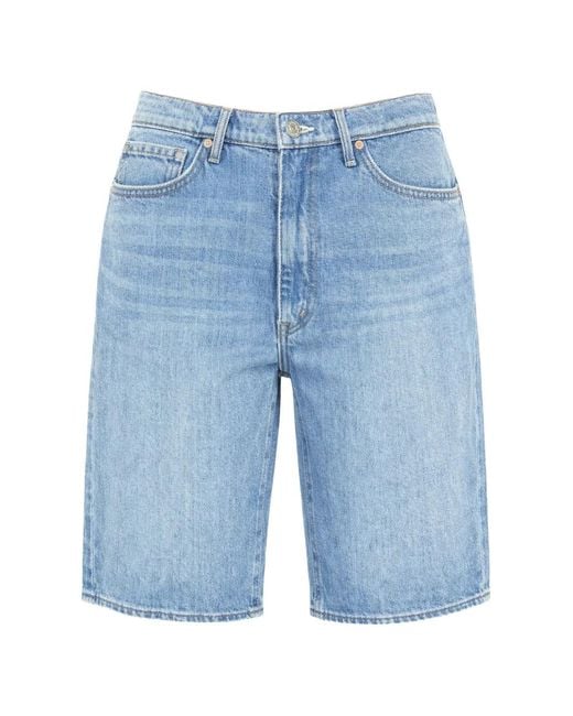 Mother Blue The Undercover Denim Shorts