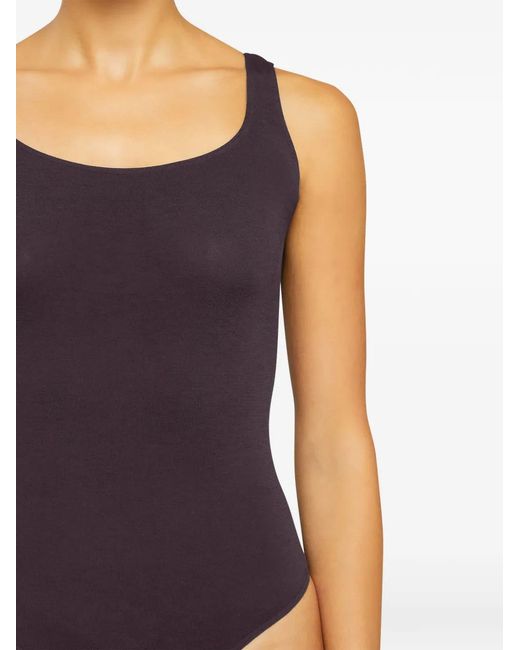 Wolford Purple Jamaika Square Neck String Body