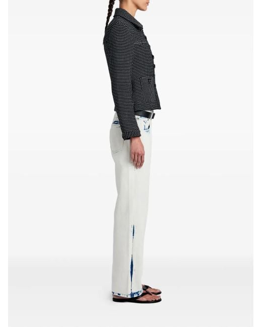Proenza Schouler Black Dot-Pattern Pocket Jacket