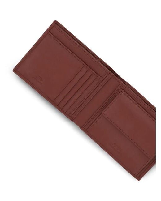 Guess Purple Logo-Plaque Wallet for men