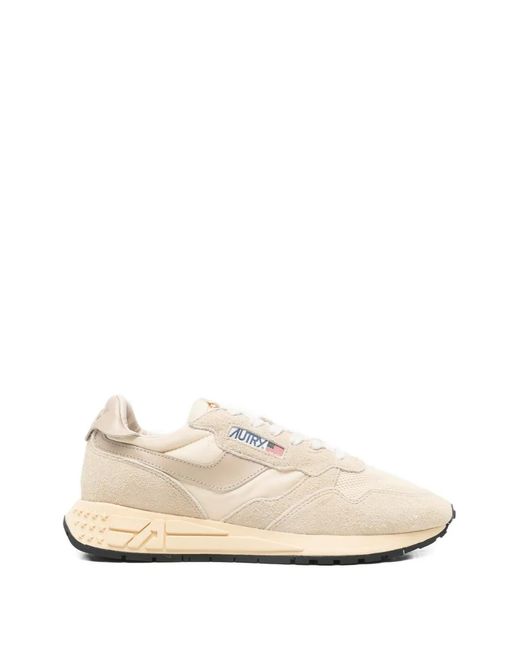 Autry White Suede Net Sneakers for men