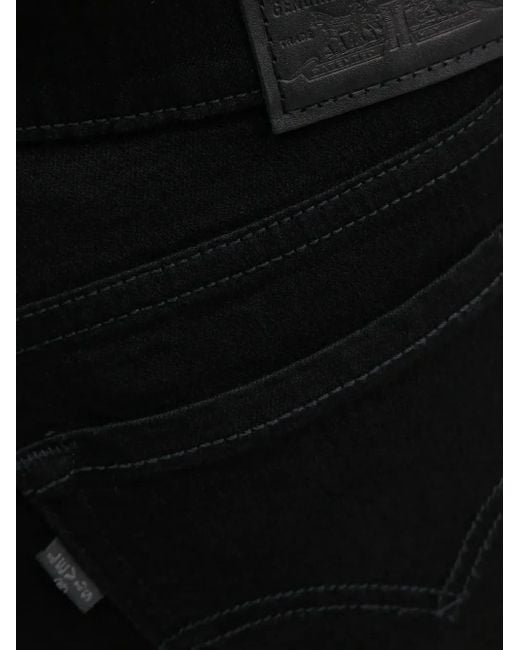 Levi's Black Logo-Patch Jeans