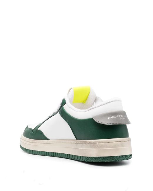 Philippe Model Green Lyon Low-Top Sneakers for men