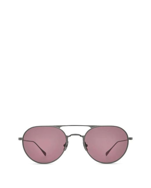 Garrett Leight Pink Benny J Pilot-Frame Sunglasses