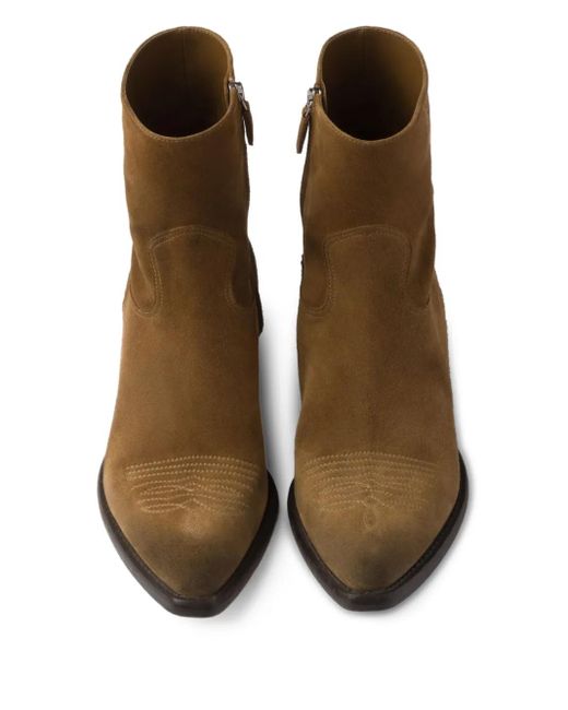 Prada スエード ブーツ Brown