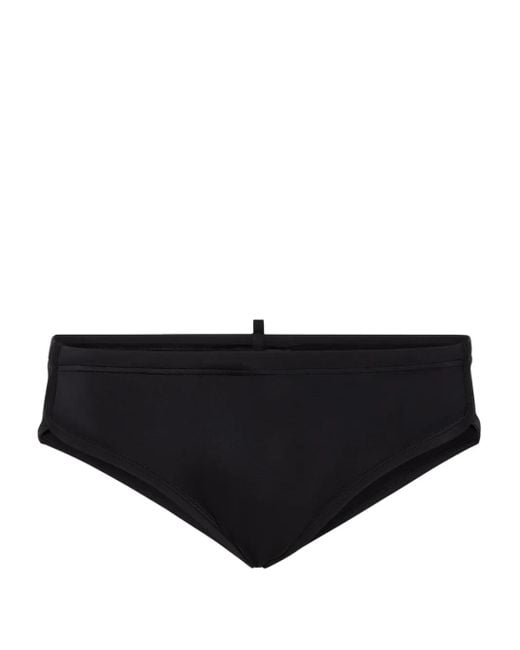 DSquared² Black Logo-Print Swim Trunks for men