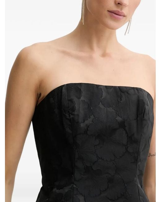 Bardot Black Karoline Strapless Side-Pocket Mini Dress