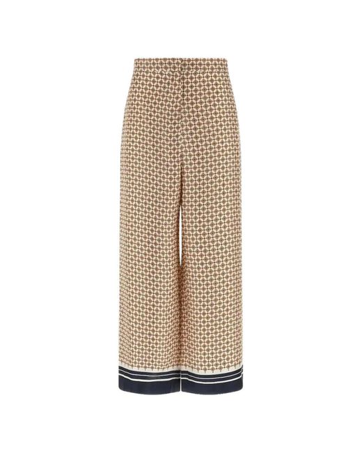 Max Mara Natural Ottelia Patterned Trousers