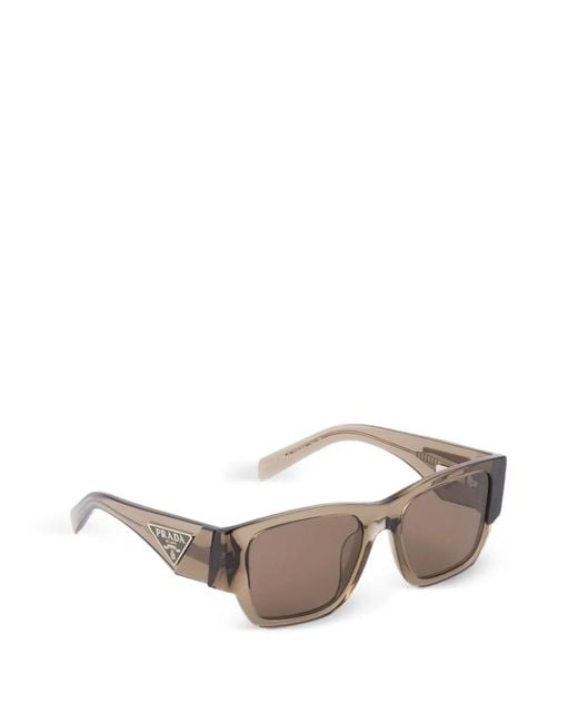 Prada Gray Square-Frame Sunglasses for men