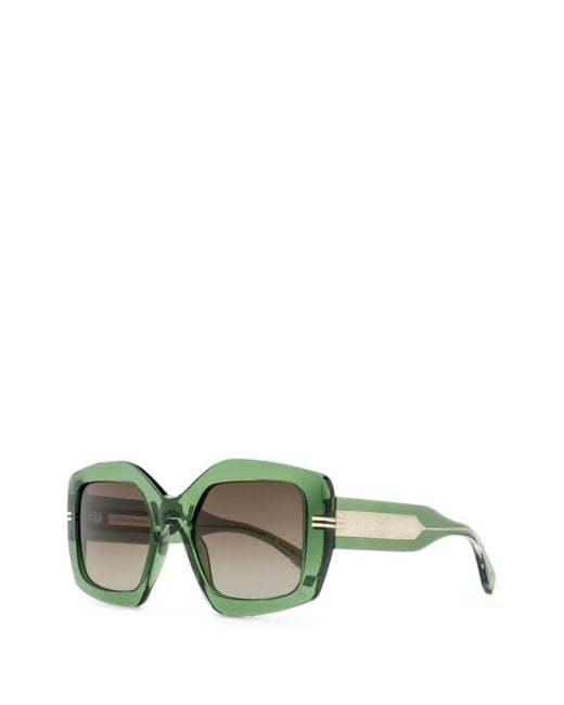 Marc Jacobs Green Square-Frame Sunglasses