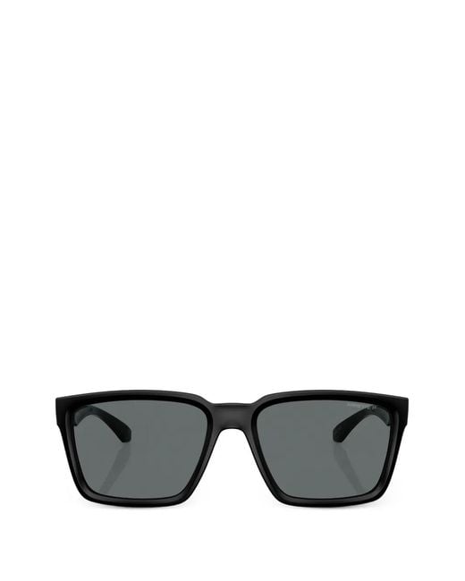 Arnette Black Plot Twist Square-Frame Sunglasses for men