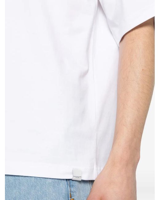 Paolo Pecora White Round-Neck T-Shirt for men