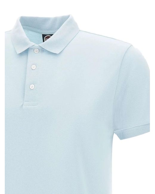 Colmar Blue Logo-Patch Piqué Polo Shirt for men