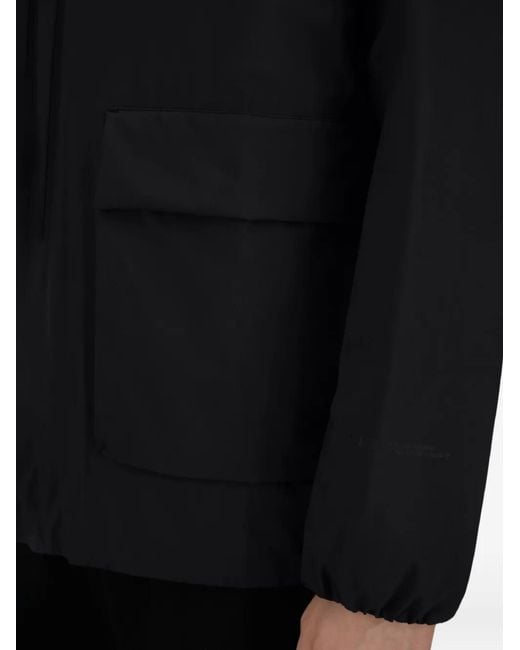 Chaqueta Con Capucha Y Bolsillo Herno de hombre de color Black
