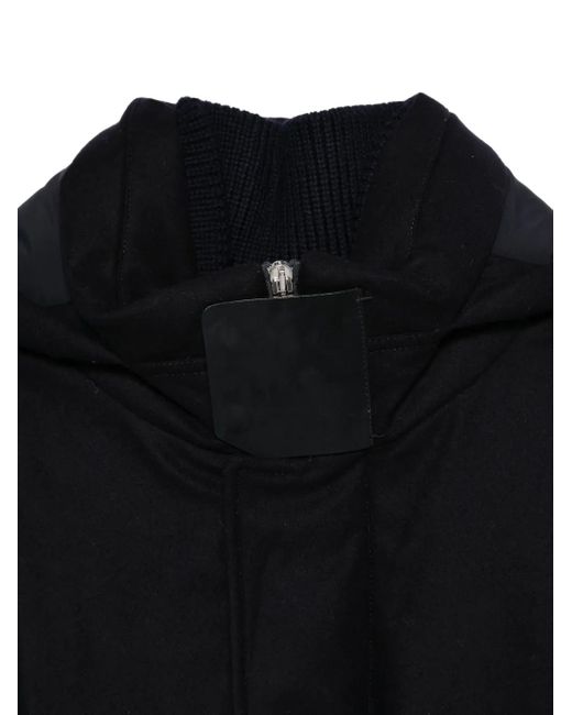 Zegna Black Hooded Jacket for men