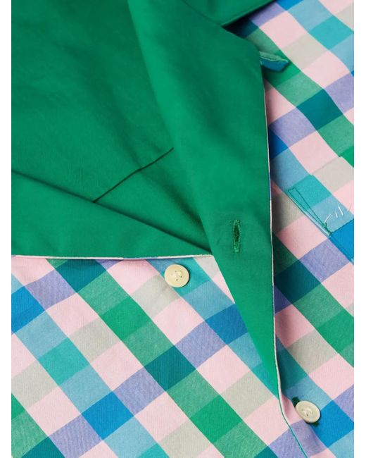 メンズ Marni チェック シャツ Green