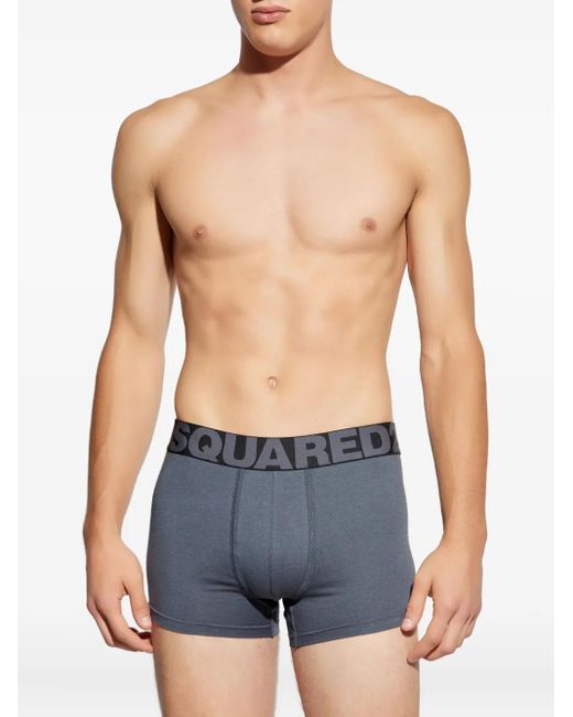 DSquared² Blue Logo-Band Boxers for men